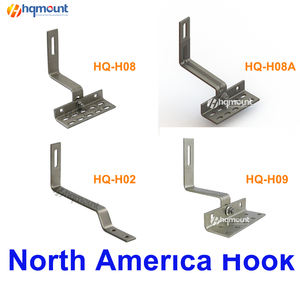 Crochets de montage pour panneaux solaires, 2 pièces, OEM/ODM, système de montage solaire réglable, <span class=keywords><strong>crochet</strong></span> de <span class=keywords><strong>toit</strong></span> - Product Image 2