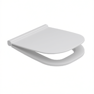 Siège de toilette thermoformé à fermeture douce Alba, blanc mat, longueur 53 cm, pour salle de bain - Product Image 3