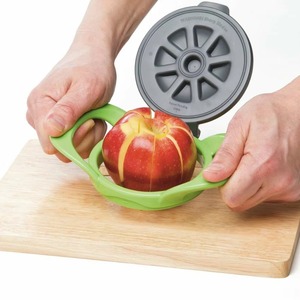 Cortador de Manzanas Manual de Acero Inoxidable, Cortador de Frutas, Divisor en Cuñas, Herramienta Roja para Verduras - Product Image 4
