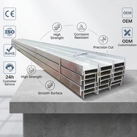 Poutre en H en acier galvanisé laminé à chaud pour la construction, fabriquée en Chine, conformes aux normes ASTM Q235B, A36, A283, A387, S235JR, S355JR, différentes tailles disponibles.