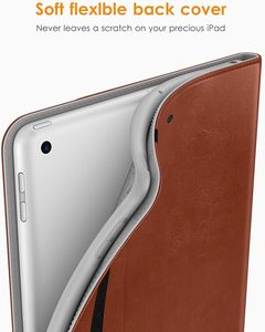 Funda tipo folio de cuero Premium para <span class=keywords><strong>iPad</strong></span> 9,7 pulgadas <span class=keywords><strong>5</strong></span>ª/6ª <span class=keywords><strong>generación</strong></span> 2018/2017 con portalápices <span class=keywords><strong>Apple</strong></span> - Product Image 4