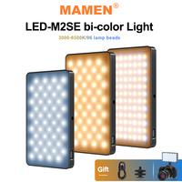 Panneau lumineux LED portable couleur BI batterie rechargeable au lithium intégrée mini éclairage photographique de remplissage de lumière