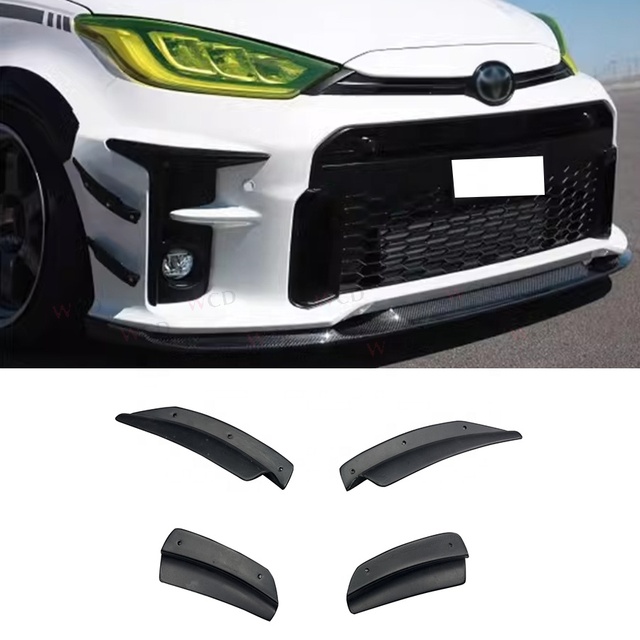 2020-2022 for Toyota GR for Yaris MXPA12 GXPA16 Body Kit High Quality Carbon Fiber Front Canards New Front Bumper Lip Canard Fin