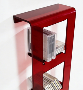 Estantería de exhibición de pared de acrílico esmerilado personalizada, adecuada para librerías, tiendas de CD y expositores de productos minoristas. - Product Image 5