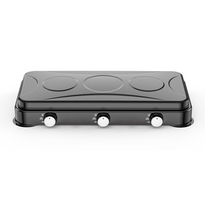 <span class=keywords><strong>Plaque</strong></span> de cuisson à gaz portable en acier inoxydable à 3 brûleurs, idéale pour l'extérieur et les camping-cars, pour la cuisine domestique et le bureau - Product Image 4