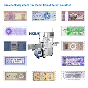Machine d'étiquetage automatique des timbres de taxe sur les produits excisés pour les paquets de cigarettes, approuvée CE - Product Image 6
