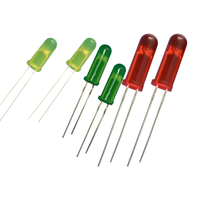 1000 pièces/sac Diodes LED 5 mm Rouge Jaune Vert Bleu Couleurs Personnalisables Diode Émettrice de Lumière Diffusée