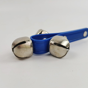 Campanas de manivela con mango de plástico, color azul intenso, instrumento musical para niños de 2 a 4 años, juguete unisex - Product Image 1