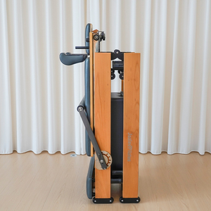 Appareil de fitness pliable en bois de haute qualité pour la maison, modèle HXC-B3 Reformer rose en aluminium, à prix spécial - Product Image 1