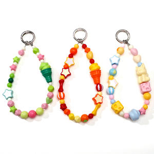 Grand trou étoile à cinq branches peinture acrylique bricolage <span class=keywords><strong>maison</strong></span> téléphone portable chaîne Bracelet collier perles pour la fabrication de bijoux - Product Image 4