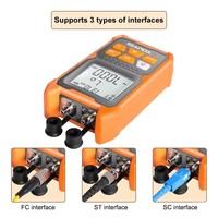 FN20 Mini 4-in-1 Optical Power Meter with 15km VFL Network Cable Tester ±0.2dB High Precision FC SC ST Fiber Optic Detector Tool