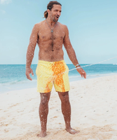 Bañador de verano 2023 para hombre, pantalones de playa que cambian de Color sensibles a la temperatura con estampado de leopardo, traje de baño que cambia de Color