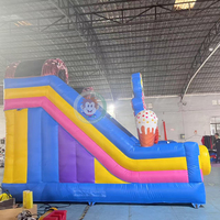 Structure gonflable commerciale combinée château rebondissant et toboggan Candy Bounce House & Slide Combo