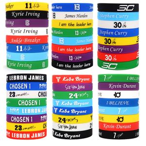 Pulsera Deportiva de Silicona Impermeable Ecológica Naranja Kobe James Irving Durant XIN para Fanáticos del Baloncesto - Product Image 2