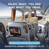 Écran tactile LCD Android IPS de 10/12 pouces avec GPS, carte SD, TV, Android Auto et USB/WiFi pour l'utilisation en bus/camionnette/yacht