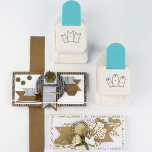 250402 3-in-1 Craft tag Punch cho thẻ làm scrapbooking tự làm quà tặng tag giấy Punch nhãn dập nổi Máy dụng cụ cầm tay - Product Image 6