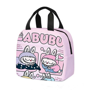 LABU 만화 절연 쿨러 백 초등학생을위한 세련된 핸드백 도시락 야외 활동을위한 식사 가방 - Product Image 5
