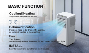 Aires Acondicionados Portátiles de 9000 Btu para el Hogar, Unidad de Aire Acondicionado de 1hp, Climatizador, Venta al por Mayor, 220v - Product Image 6