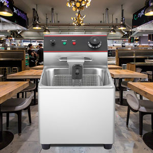 Freidora De <span class=keywords><strong>Papas</strong></span> eléctrica De Acero inoxidable profesional, nuevo equipo De <span class=keywords><strong>restaurante</strong></span> Industrial para tienda De alimentos, <span class=keywords><strong>restaurante</strong></span> en casa - Product Image 1