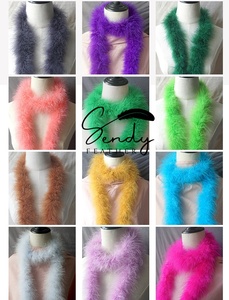 Écharpe en plumes de marabout de dinde en gros, tailles 20g-50g, couleur et emballage personnalisés, pour fête, costume, mariage, spectacle de danse - Product Image 2