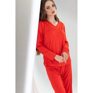 Conjunto de Pijama Bayan LYC VORTEX con Cuello en V y Manga Larga, Transpirable, con Cintura Elástica, Logotipo Personalizable, Material Spandex - Product Image 3