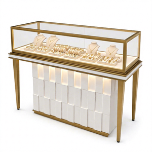 Vitrine de Luxe pour Bijoux, Présentoir en Verre pour Comptoir, Exposition de Détail pour Colliers, Bracelets et Bagues - Product Image 1