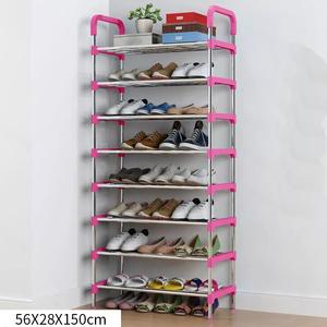 Estante de plástico para zapatos, organizador de zapatos de Metal, plegable, nuevo - Product Image 2