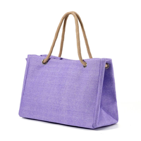 Sac fourre-tout décontracté et tendance en lin pour femme, grande capacité, couleur unie, nouvelle collection 2026, best-seller du fabricant