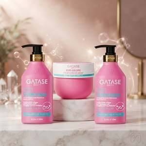 Set <span class=keywords><strong>Shampoo</strong></span> e Balsamo Nano Botox Premium per Riparazione Profonda e Trattamento Anti-Crespo - Product Image 1