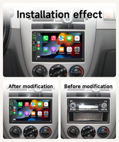 Lecteur multimédia de voiture BQCC 2 Din 7 pouces, Carplay, Android Auto, AHD, 4G SIM, WIFI, GPS, navigation, BT, USB/Type-C, autoradio universel