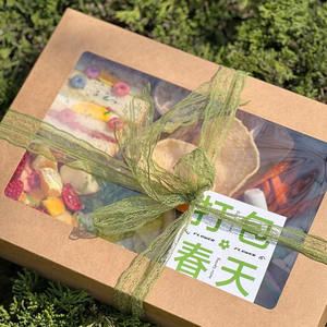 Afhaallocaties voor zoete gebakjes en picknickboxen, milieuvriendelijke kraftdozen met transparant deksel - Product Image 2