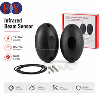Sensor Mata Foto Inframerah AC/DC 12-24V untuk Pengaman Gerbang Geser, Pembatas, Pintu Garasi, dan Kontrol Akses