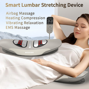 High-quality Fabric Physiotherapy Waist Lumbar Traction Equipment <strong>Back</strong> <strong>Massager</strong> With Heated EMS Red Light Automatic <strong>Massager</strong> - Product Image 2