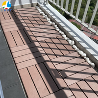 Dalles de terrasse et de pont en composite écologiques antidérapantes au design moderne à faire soi-même pour porche, bord de piscine, balcon, cour