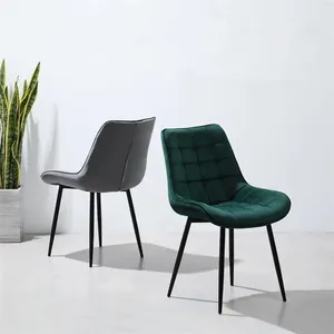 बिक्री के लिए आधुनिक लक्जरी नॉर्डिक डिजाइन असबाबवाला रेस्तरां कैफे फैब्रिक मखमली रसोई डाइनिंग डाइनिंग कुर्सियां