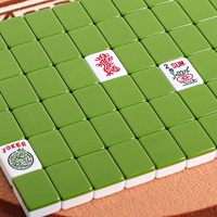 Set Mahjong Amerika Lengkap Termasuk Dot, Bam, Crack, Dragon, Wind, Flower, Joker untuk Permainan Santai
