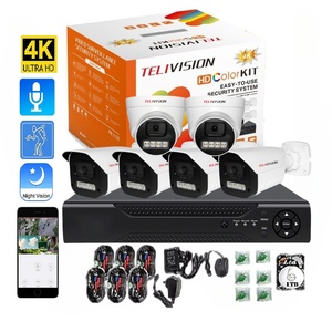 <span class=keywords><strong>Hot</strong></span> bán rất rõ ràng 3MP máy ảnh màu 4k âm thanh 4 ngoài trời 2 trong nhà 1TB Mạng di động giám sát từ xa AHD 6 máy ảnh hệ thống - Product Image 1