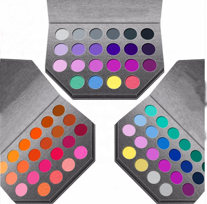 Palette <span class=keywords><strong>d</strong></span>'ombres à paupières en carton OEM ODM personnalisée, brun, violet, <span class=keywords><strong>vert</strong></span>, mat, scintillant, poudre pressée pigmentée, ombre à paupières métallisée - Product Image 6