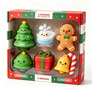 Ensemble de jouets squishy de Noël, jouets anti-stress doux pour les cadeaux de fête et les cadeaux de fin d'année - Product Image 4