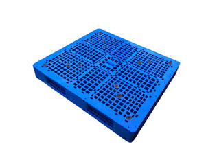 משטח אחסון אירופאי מפלסטיק HDPE דו-צדדי הניתן להתאמה אישית, בעל כניסה 4 כיוונית, גדול ועמיד במיוחד, עם רשת פלדה מחוזקת. - Product Image 3