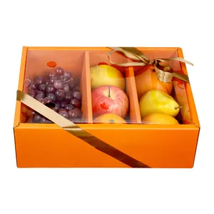 Bulk Paper Fruit Carton Packaging Box Custom Logo Printed Eco Friendly Corrugated Orange Apple Fruit Box