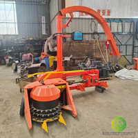 Machine de récolte de fourrage pour ensilage de maïs montée sur tracteur agricole, haute productivité, système de contrôle hydraulique, coupe d'herbe