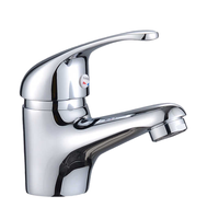 Robinet en laiton moderne à trou unique, beau et abordable, mélangeur d'eau chaude et froide de l'usine avec conception à poignée unique sans contact