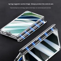 Étui pour téléphone portable Huawei Mate X5, simili cuir, anti-traces de doigts, design professionnel électro-plaqué, protection de l'appareil photo tout-en-un