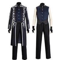Costume de cosplay Vergil du jeu Devil May Cry 5, manteau long DMC5 Vergil, ensemble complet, déguisement de carnaval d'Halloween pour hommes