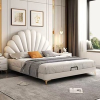 Rosegia Modernes Luxus-Schlafzimmermöbel Kunstleder-Polsterung Kingsize-Bett Birkenholzrahmen Zeitgenössisches Design mit Stauraum