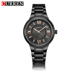 Montre Femme CURREN 9004 Tendance Décontractée, Montre à Quartz de Luxe, Étanche, Multifonction, Lumineuse, pour Affaires, Reloj - Product Image 5