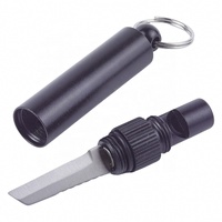 Sifflet de sauvetage extérieur en alliage d'aluminium EDC outil d'urgence défense aérienne civile couteau de survie Express multifonction