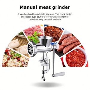 Hachoir à <span class=keywords><strong>viande</strong></span> manuel en acier inoxydable à manivelle <span class=keywords><strong>pour</strong></span> saucisses et nouilles, idéal <span class=keywords><strong>pour</strong></span> la cuisine domestique - Prix abordable - Product Image 4