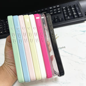 Coque à rainures pour Apple 17 Pro, compatible iPhone 15/16E, couleur bonbon, large, nouvelle, en silicone crème, pour femme - Product Image 3